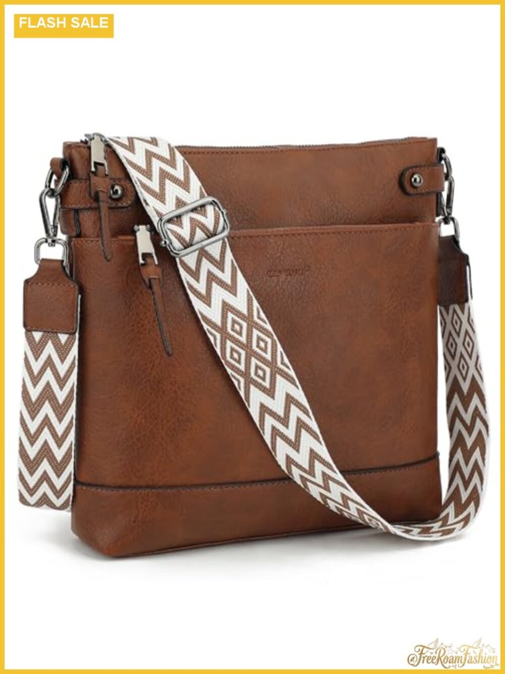 Vegan Leather Crossbody Hobo Purse with Card Slots